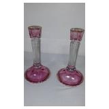 SC Line Amethyst Italian Candlesticks.