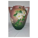 Antique Roseville Pottery White Rose Vase.