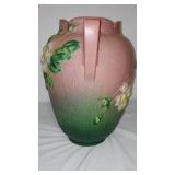 Antique Roseville Pottery White Rose Vase.