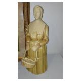 Wood Carved Corn Husk People, Candle Chicken, Wall Décor.