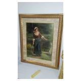 Wood Carved Corn Husk People, Candle Chicken, Wall Décor.