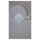 Vintage Pyrex Cicus Cup and 1980s What a Burger Mug.