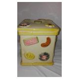 Vintage Stoneware Cookie Jar, Japan.