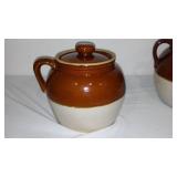 Vintage Glazed Stoneware Ransbottom Robinson Crock