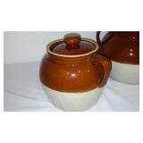 Vintage Glazed Stoneware Ransbottom Robinson Crock