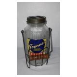 Antique Ball Jar Holder and Replica Décor