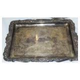 Vintage Trays, Brushes, Curling Irons, Oil lamp and More.