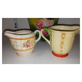Vintage Hand Painted Vase and Japan Serving Ware (2).