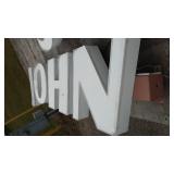 Lighted Johnson Sign