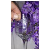 Lighted Indoor/Outdoor Arch, Stemware And Florals.