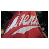 Coors, Michelob, Bud and More Outdoor Umbrella Poles and Covers (8+), Base (1).