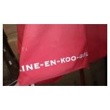 Coors, Michelob, Bud and More Outdoor Umbrella Poles and Covers (8+), Base (1).