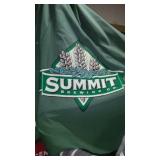 Coors, Michelob, Bud and More Outdoor Umbrella Poles and Covers (8+), Base (1).