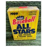 1989 Fleer Limited Edition Baseball Logo Stickers & Cards