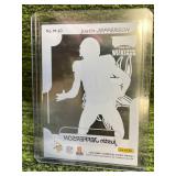 2020 Panini Chronicles Playoffs Justin Jefferson Acetate Rookie Card