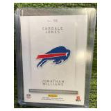 2016 Preferred Football Booklet Cardale Jones and Jonathan Williams Dual Relic /199