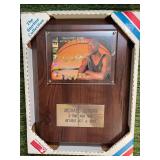 1993 Michael Jordan 3x MVP Plaque w/card