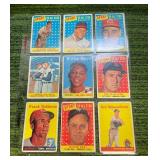 1958 Baseball Vintage Cards in Binder Sleeve