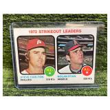 "1973 Topps ""1972 K Leaders"" Carlton/Ryan Card"
