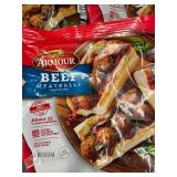 M - 3 Bags Armour Beef Meatballs 11oz Each Frozen