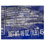 F - Lot of 4 Farmland Diced Ham 16oz Packages