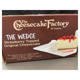 G - 3 Cheesecake Factory Strawberry Topped Cheesecake Wedges
