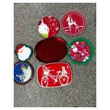 Metal & Melamine Christmas Serveware