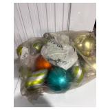 Bag of Large Metallic Christmas Ornaments