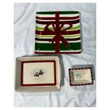 Ceramic Holiday Serving Platters