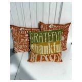 Set of 3 Fall-Themed Decorative Pillows