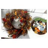 Fall Harvest and Halloween Wreaths – Set of 2