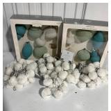 Wonder Shop Pastel Ornament Sets and Snowball Garlands