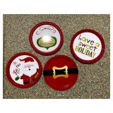 Christmas Tin Tray Set