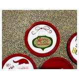 Christmas Tin Tray Set