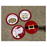 Christmas Tin Tray Set