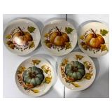 Autumn Pumpkin Plates – Fall Harvest Design