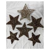 Rustic Twig & Glitter Stars