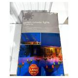 Santa’s Runway Lights with Lighted “Santa Land Here” Sign