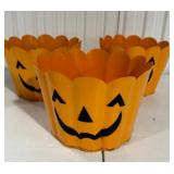 Set of 3 Metal Pumpkin Planters