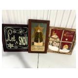 Winter Wall Art Trio