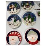 Snowman Holiday Dishware & Utensil Collection