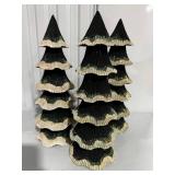 Set of 3 Ceramic Christmas Trees