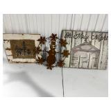 Rustic Winter & Christmas Wall Décor Trio
