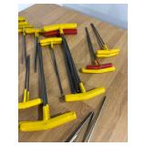 Lot of Assorted T-handle Hex/Allen Wrenches