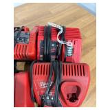 Lot of Milwaukee Battery Chargers