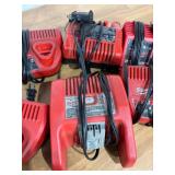 Lot of Milwaukee Battery Chargers