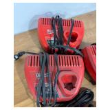 Lot of Milwaukee Battery Chargers
