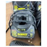 Lot of Dewalt Battery Chargers