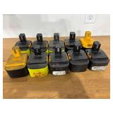 Lot of Cordless Tool Batteries