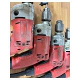 Lot of Milwaukee Corded Drills